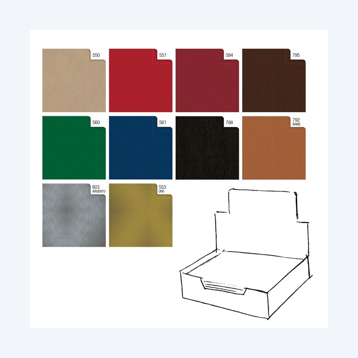 Carta regalo kraft Dark 70 x 100 cm Rex — 88314 | Ecotempo