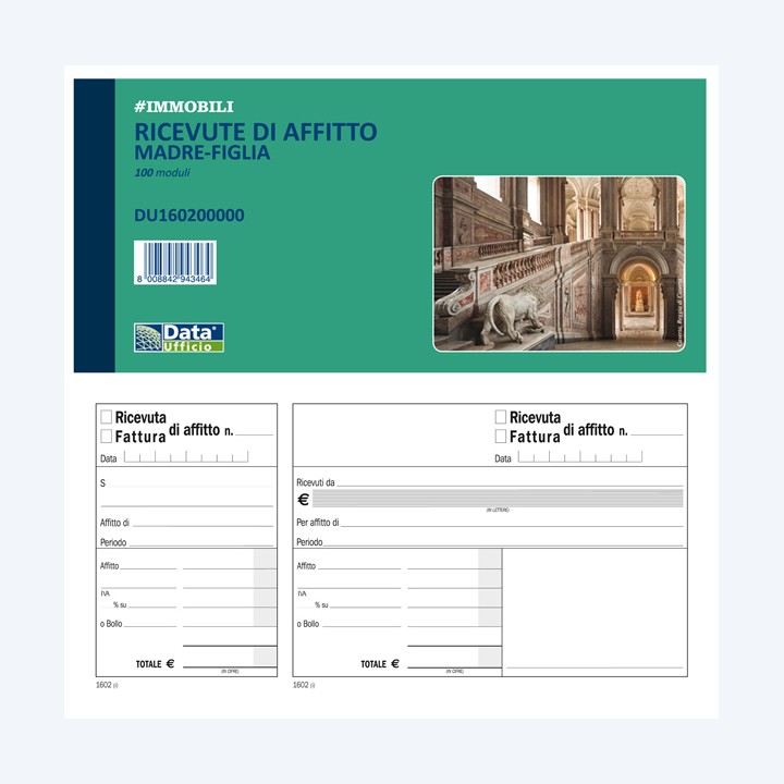 Blocco ricevute/fatture affitto — 88603 | Ecotempo