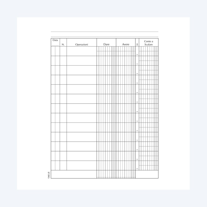 Registro Conto Corrente Banca 96 pagine — 88610 | Ecotempo