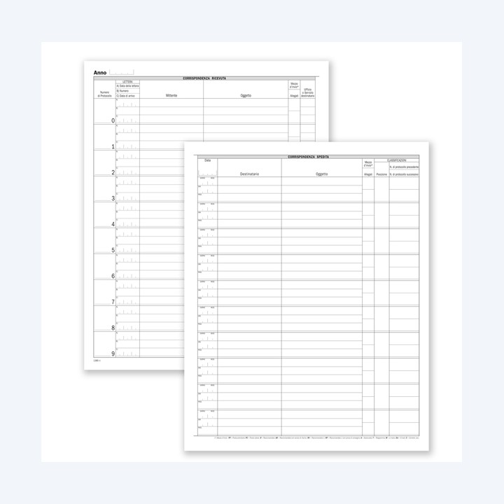 Registro corrispondenza arrivo/partenza — 88627 | Ecotempo