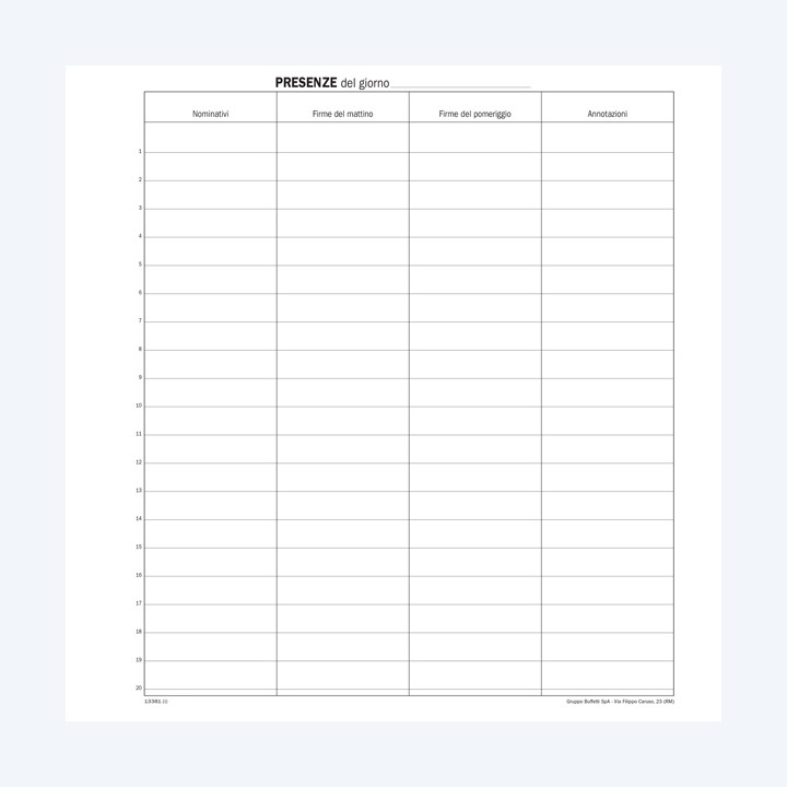 Registro firma presenza 49 pag 31 x — 88630 | Ecotempo