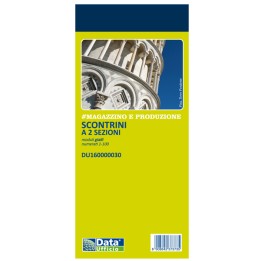 Blocco scontrino 2 sezioni 100 copie — 88647 | Ecotempo