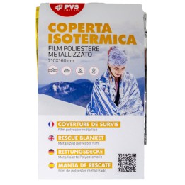 Coperta isotermica 210x160 cm oro/argento PVS | Ecotempo