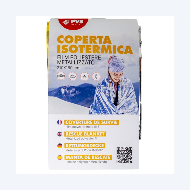 Coperta isotermica 210x160 cm oro/argento PVS | Ecotempo