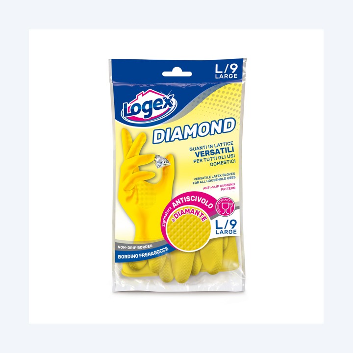 Guanti in lattice Diamond taglia L — 88974 | Ecotempo