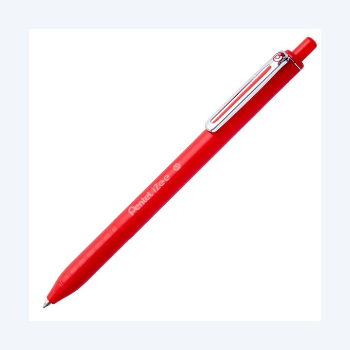 Penna a sfera a scatto iZee punta 0,7 mm rosso Pentel | Ecotempo