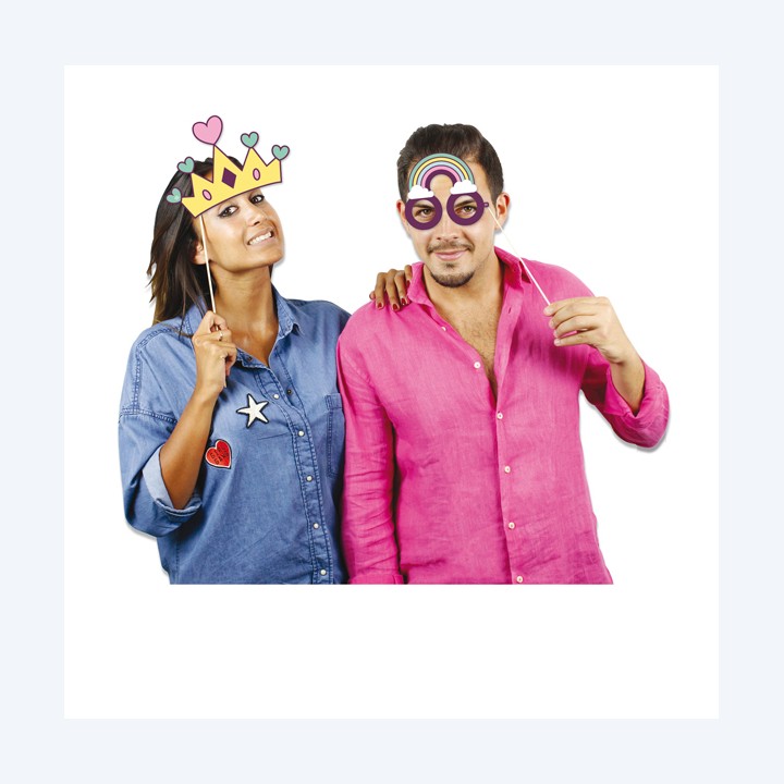 Photo Booth Unicorno 8 elementi Big Party | Ecotempo