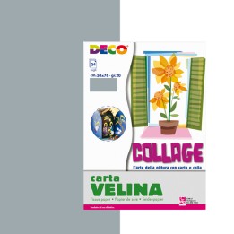 Carta velina 50 x 76 cm 20 gr argento — 89148 | Ecotempo