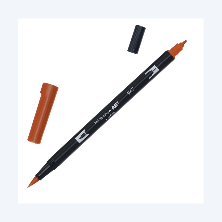 Pennarello Dual Brush N947 burnt sienna Tombow | Ecotempo
