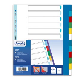 Divisori Neutri a 12 tacche PP A4 maxi — 89341 | Ecotempo