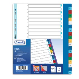 Divisori alfabetici 20 tacche PP A4 — 89345 | Ecotempo