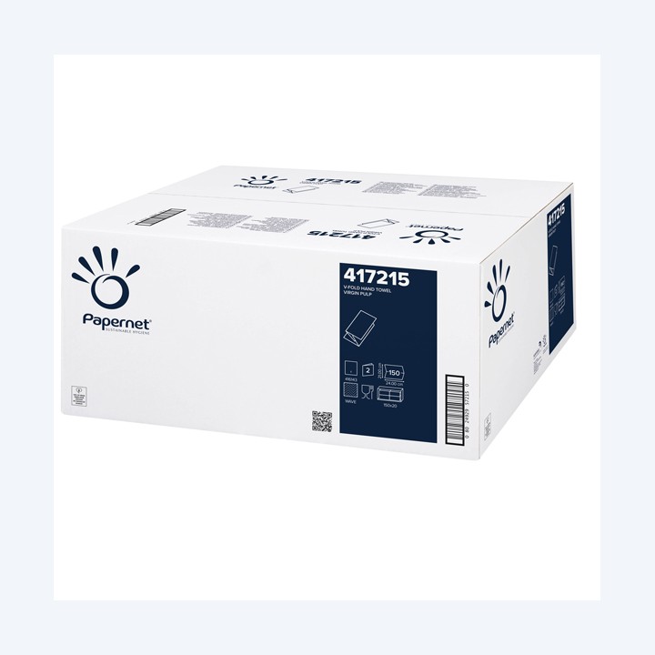 Asciugamani piegati a V 2 veli 18 gr — 89377 | Ecotempo