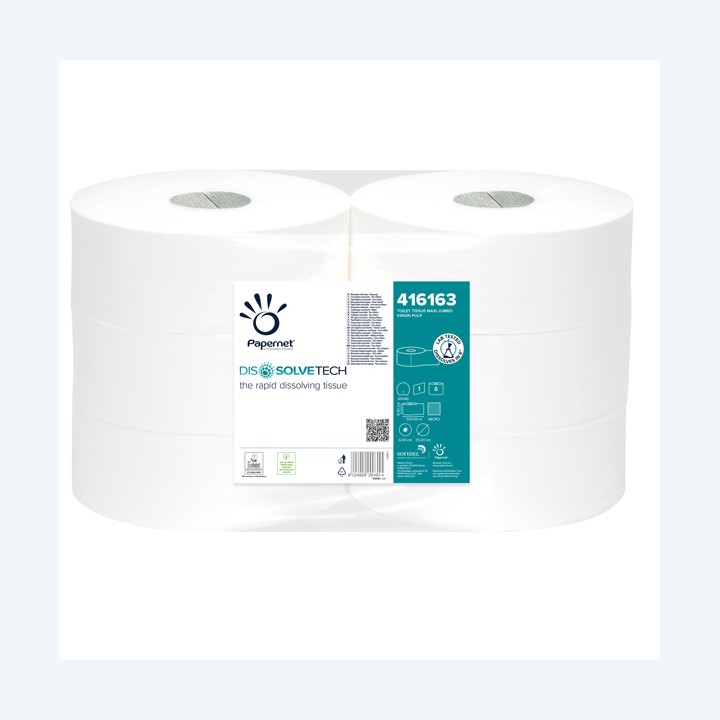 Carta igienica Maxi Jumbo 8,9 cm x 500 — 89382 | Ecotempo