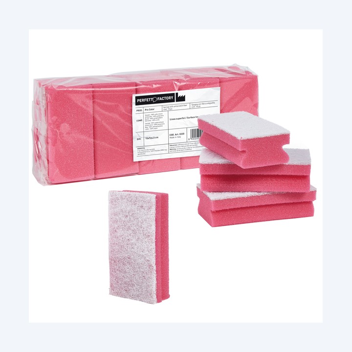 Spugna Pro Color rosso PerfettoFactory conf. 10 pezzi | Ecotempo