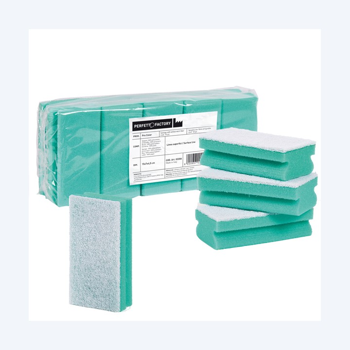 Spugna Pro Color verde PerfettoFactory conf. 10 pezzi | Ecotempo