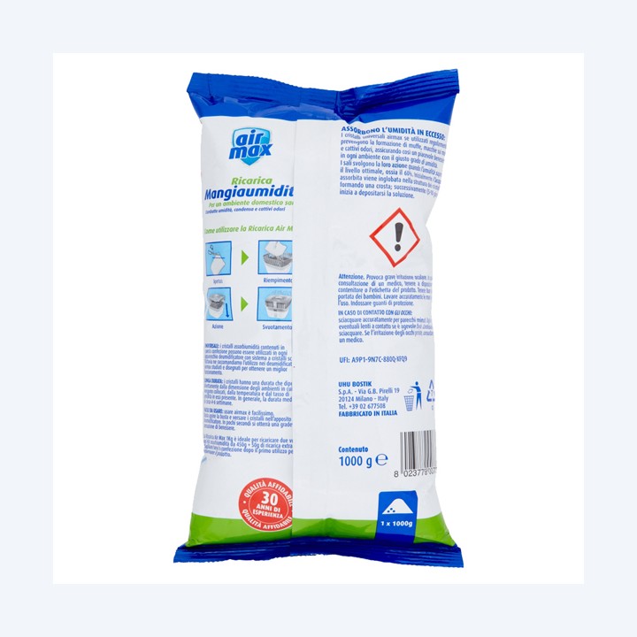 Ricarica sali assorbiumidità neutro 1 kg Air Max | Ecotempo