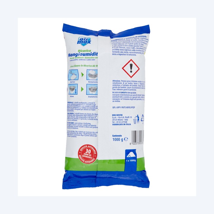 Ricarica sali assorbiumidità lavanda 1 kg Air Max | Ecotempo