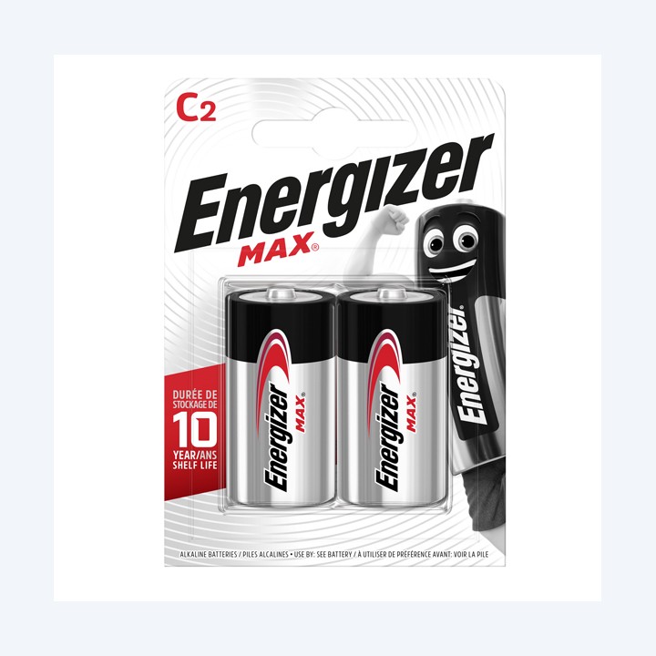 Pila mezzatorcia C LR14 Max Energizer blister 2 pezzi | Ecotempo