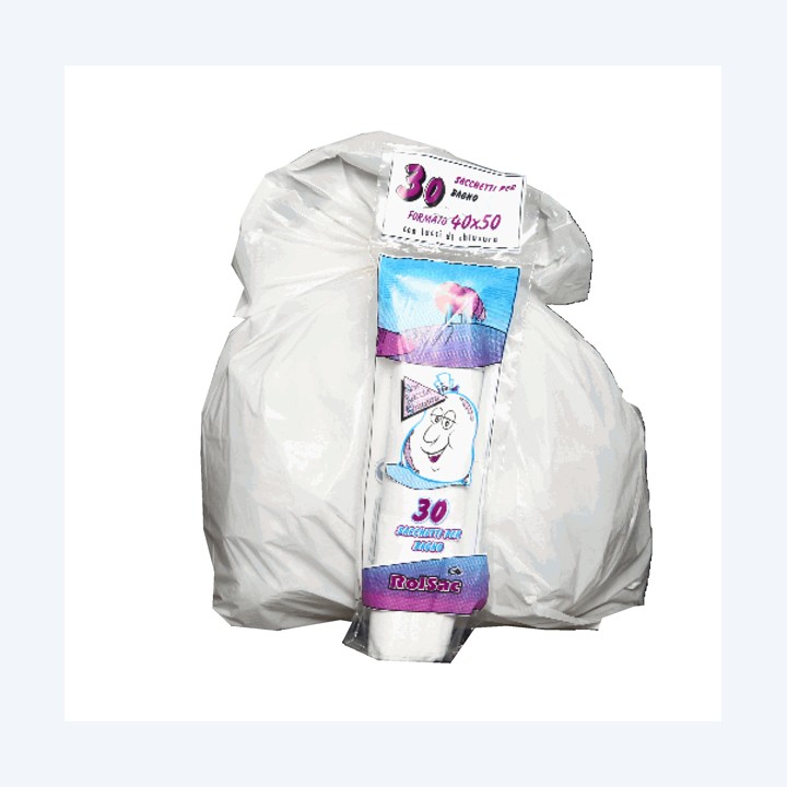 Sacchi bagno 40 x 50 cm 15 L 16 micron — 89598 | Ecotempo