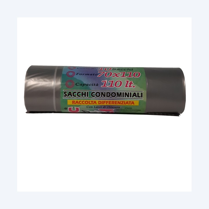 Sacchi 70 x 110 cm 110 L 22 micron — 89612 | Ecotempo