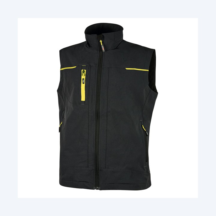 Gilet da lavoro Saturn nero/giallo taglia M U-Power | Ecotempo