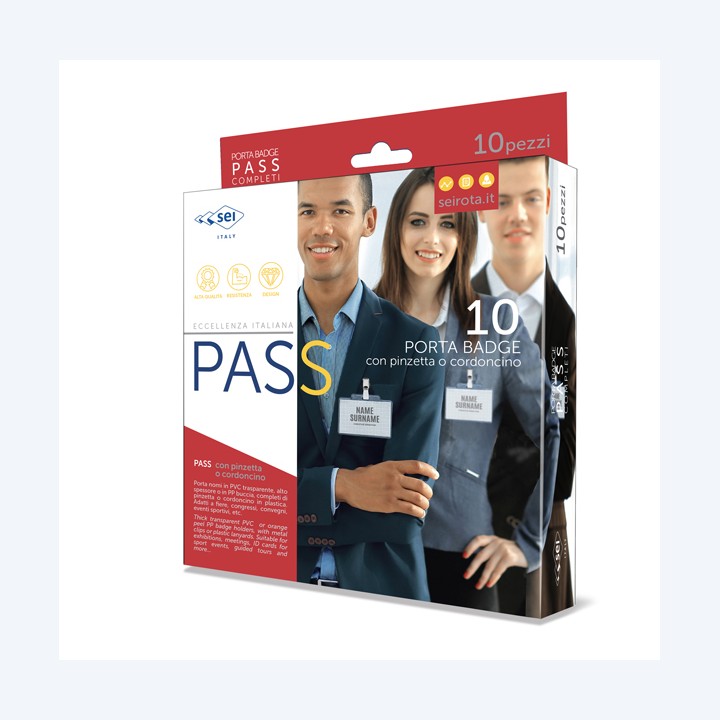 Portanome Pass 3EC con cordoncino — 90006 | Ecotempo