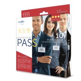 Portanome Pass 3E clip in metallo 9,5 x — 90008 | Ecotempo