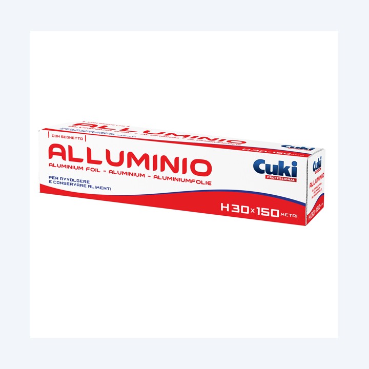 Roll alluminio astuccio con seghetto H — 90015 | Ecotempo