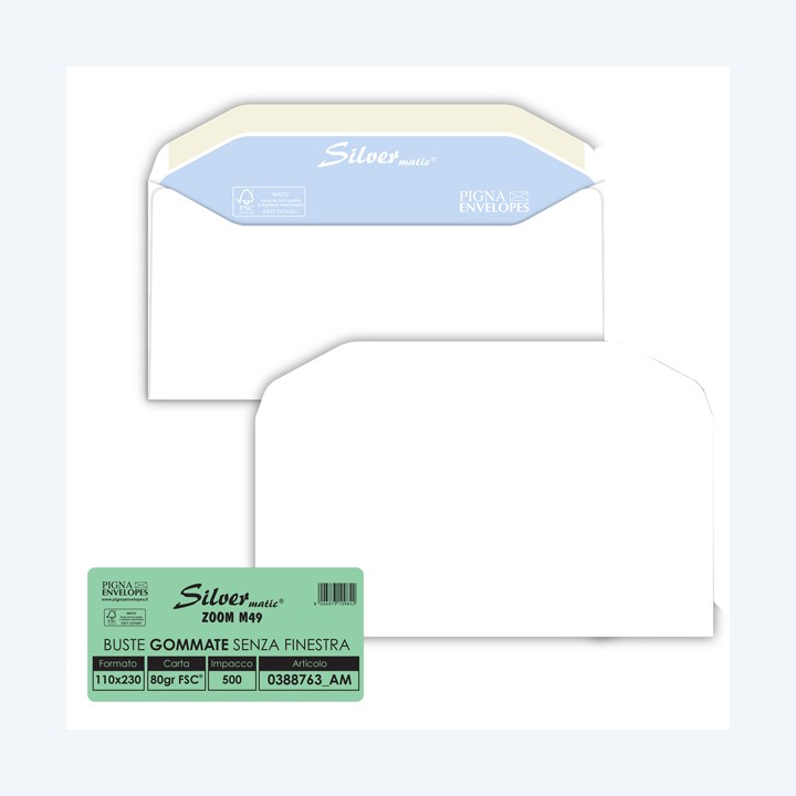 Busta Silver Matic FSC senza finestra — 90089 | Ecotempo