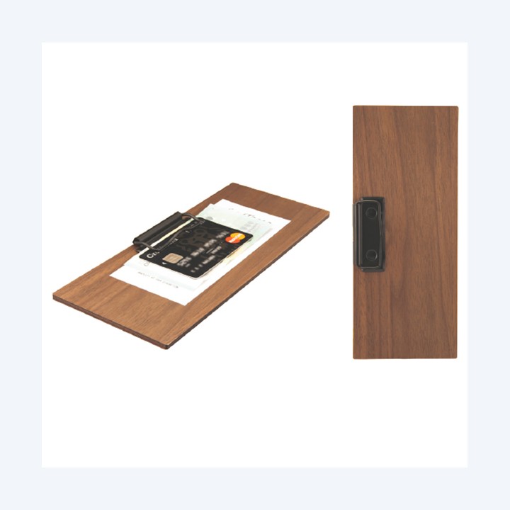 Portaconto con fermaglio 24 x 10 cm legno Securit | Ecotempo