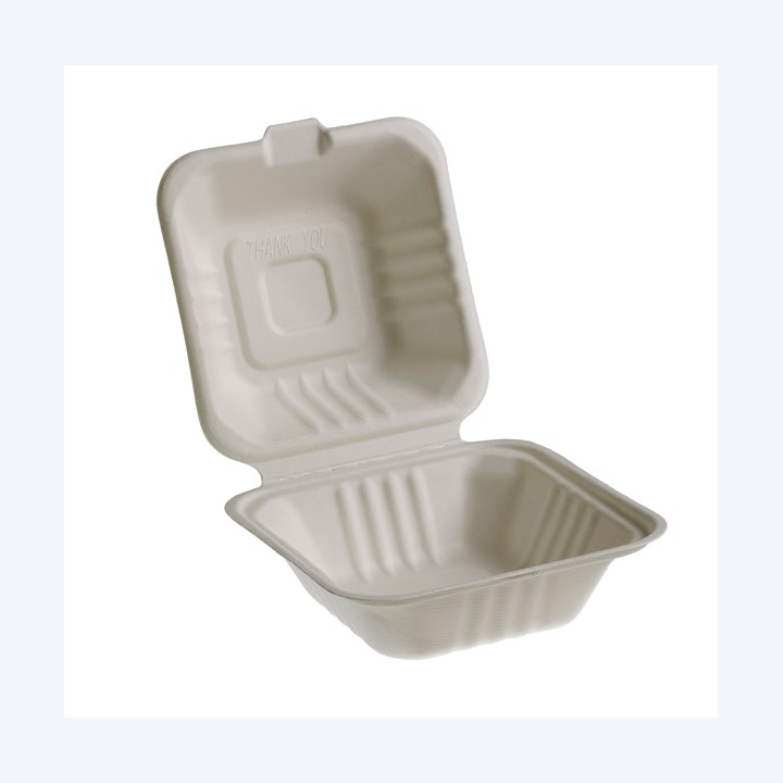 Vaschette Hamburger box Take Away Bio — 90257 | Ecotempo