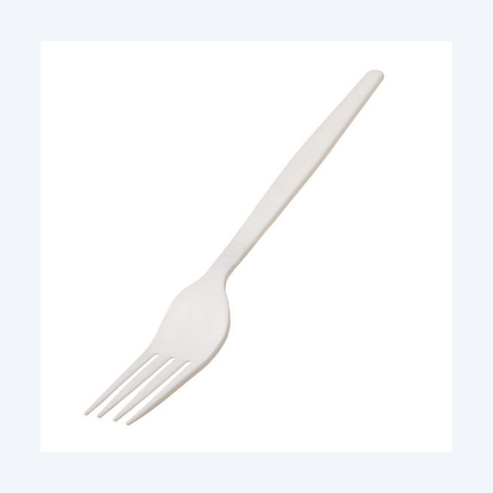 Forchetta monouso in CPLA 16 cm bianco — 90275 | Ecotempo