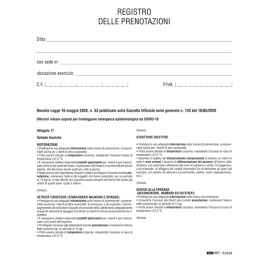 Registro delle prenotazioni 32 pag Edipro | Ecotempo