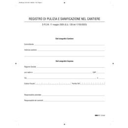 Registro di pulizia e sanificazione nel cantiere Edipro | Ecotempo