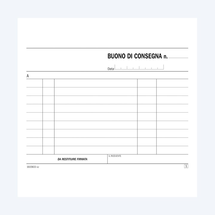 Blocco buoni di consegna 33/33/33 copie — 90881 | Ecotempo