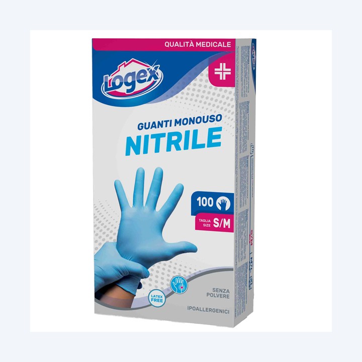 Guanti in nitrile non talcato per uso — 91058 | Ecotempo