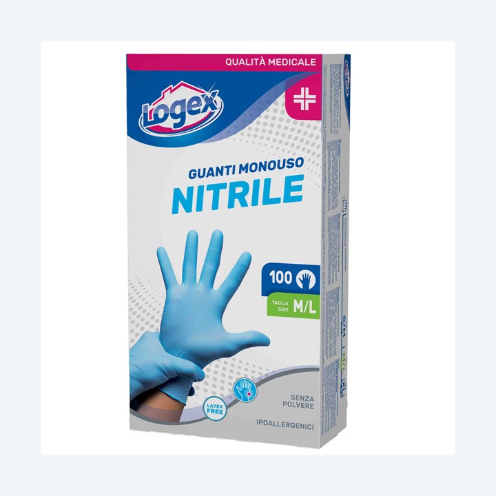 Guanti in nitrile non talcato per uso — 91059 | Ecotempo