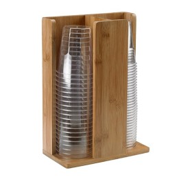 Portabicchieri in bamboo 21x11x30 cm — 91101 | Ecotempo