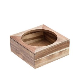 Supporto per ciotola in bamboo 26x26x11 — 91102 | Ecotempo