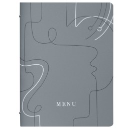 Portamenù linea Linee A4 24,6x31,6 cm grigio Stilcasa | Ecotempo