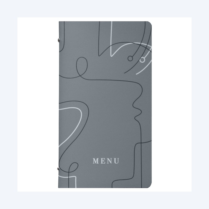 Portamenù linea Linee 18x31,6 cm grigio Stilcasa | Ecotempo