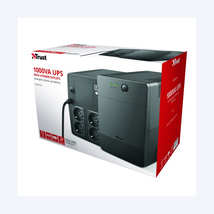 Gruppi di continuità Paxxon 1000VA UPS 4 porte Trust | Ecotempo