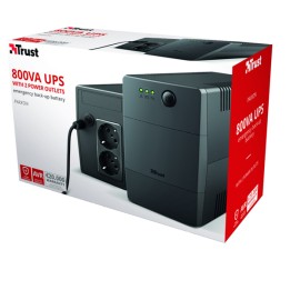 Gruppi di continuità Paxxon 800VA UPS 2 porte Trust | Ecotempo