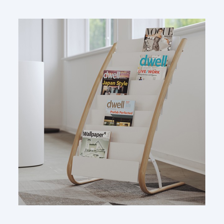 Portariviste da terra 58 x 50 x 93 cm 8 x 2 tasche Alba | Ecotempo