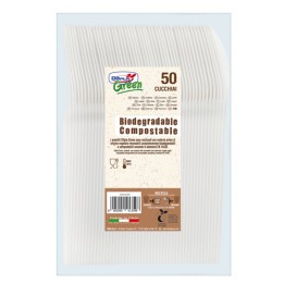 Cucchiai in Estabio avorio Dopla Green conf. 50 pezzi | Ecotempo