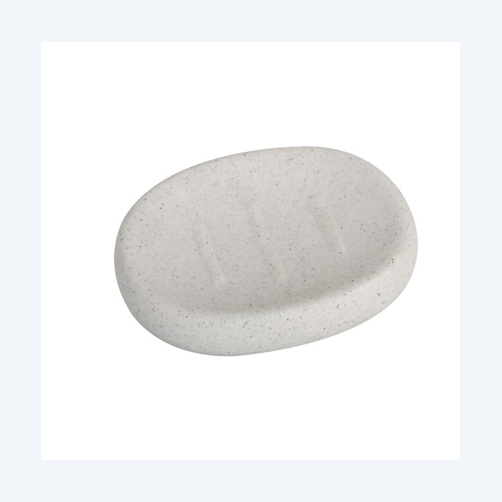 Portasapone linea Stone bianco King Collection | Ecotempo