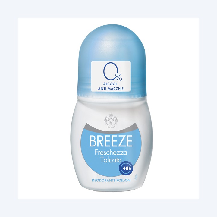 Roll on deodorante freschezza talcata 50 ml Breeze | Ecotempo