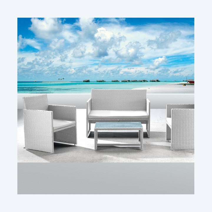 Salotto Valencia bianco/grigio Garden — 91669 | Ecotempo