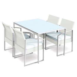Set pranzo Bilbao bianco/grigio Garden — 91675 | Ecotempo