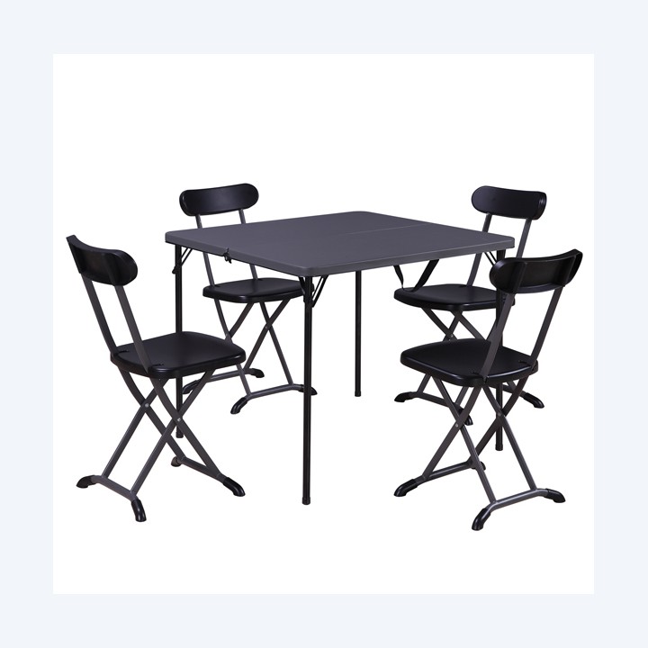 Set pranzo Horeca pieghevole antracite — 91677 | Ecotempo